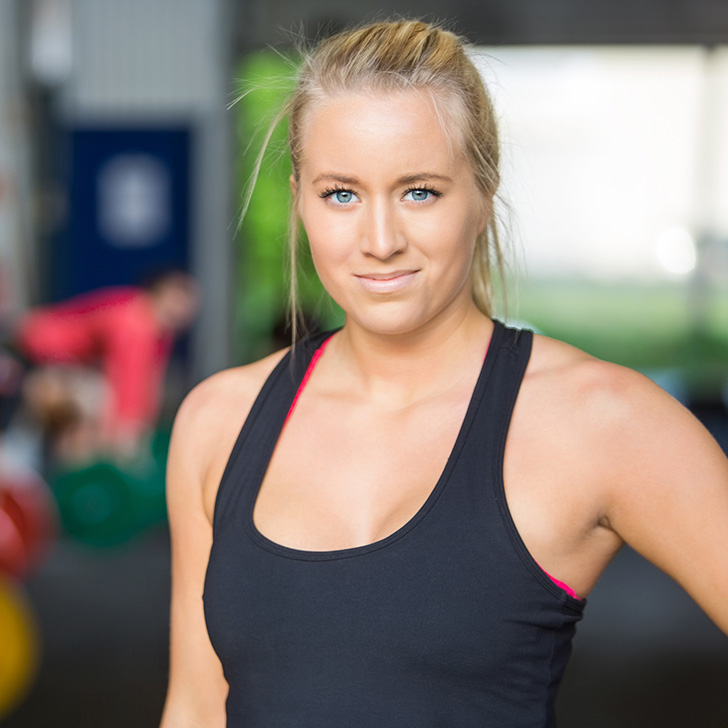 Joanne Gill cooling off after a workout.
