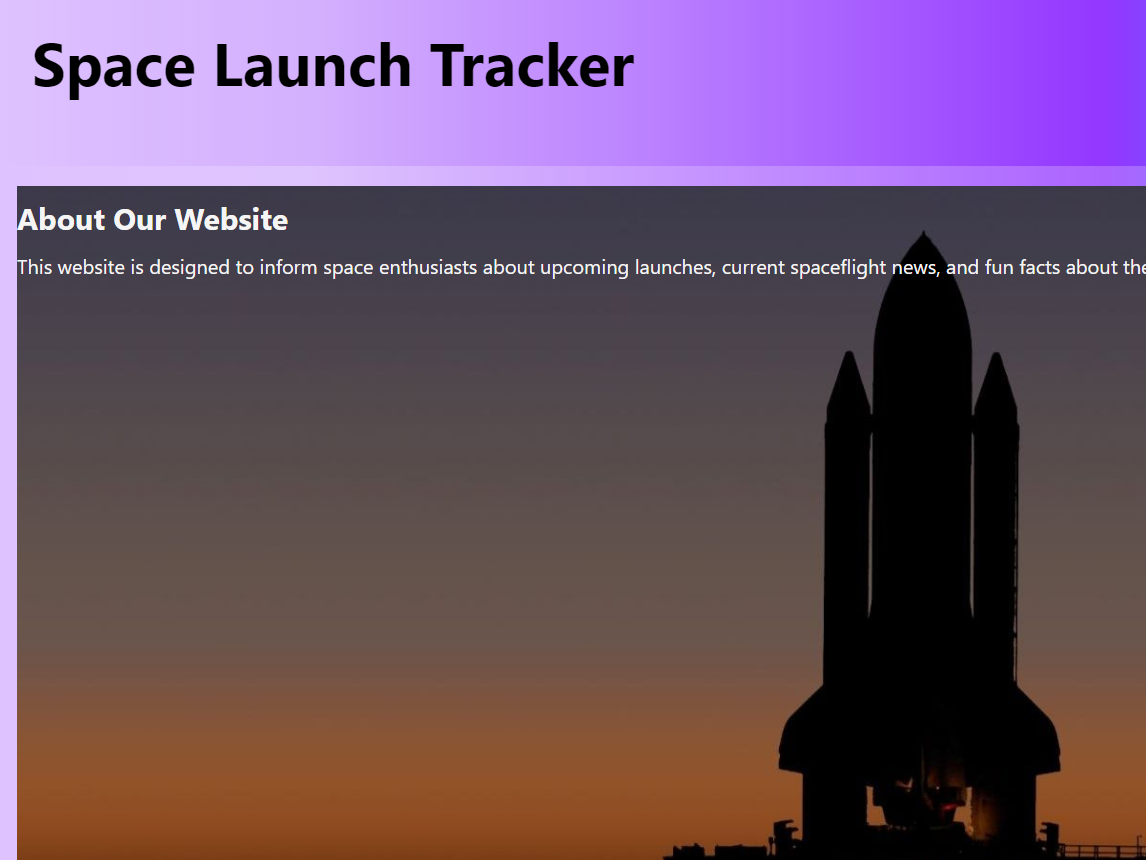 Space Launcher WebSite